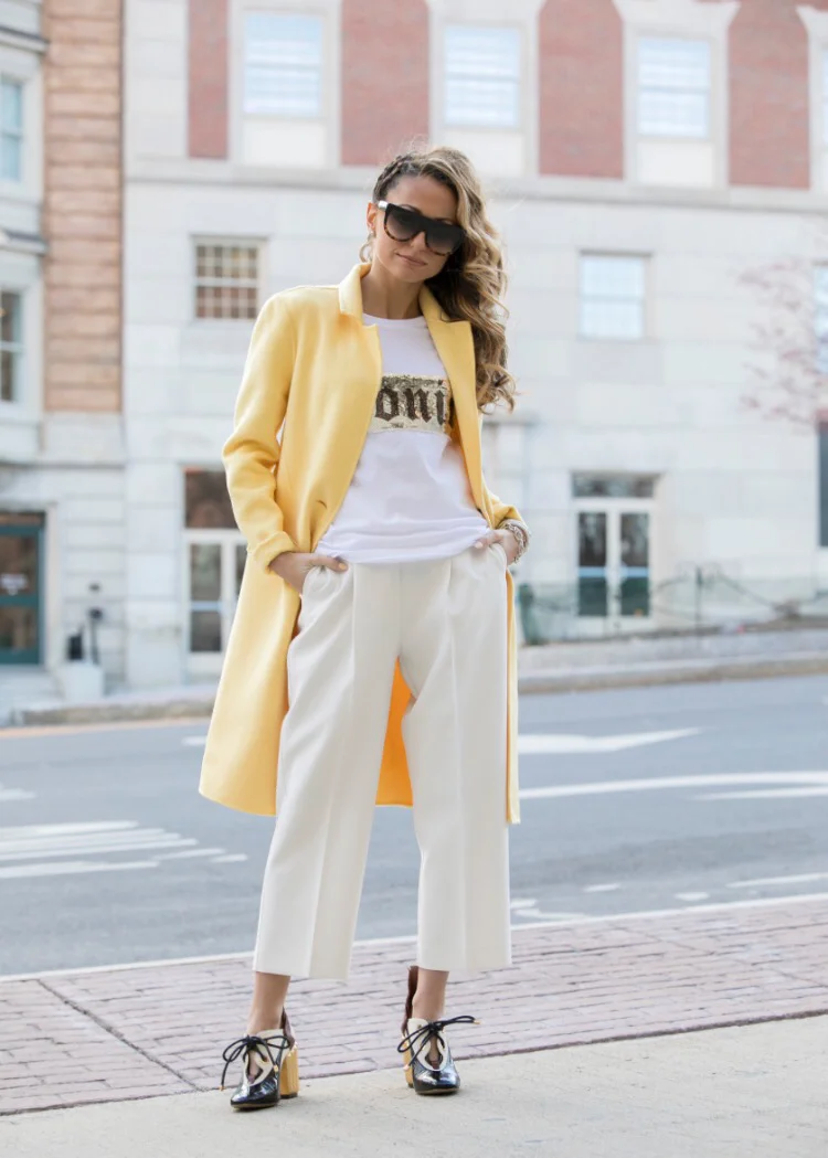 Tee:Happiness The Brand|Culottes:Zara(older)|Coat:Zara|Shoes:Christian Dior Dino Petrocelli Photography Rumors Salon & Spa