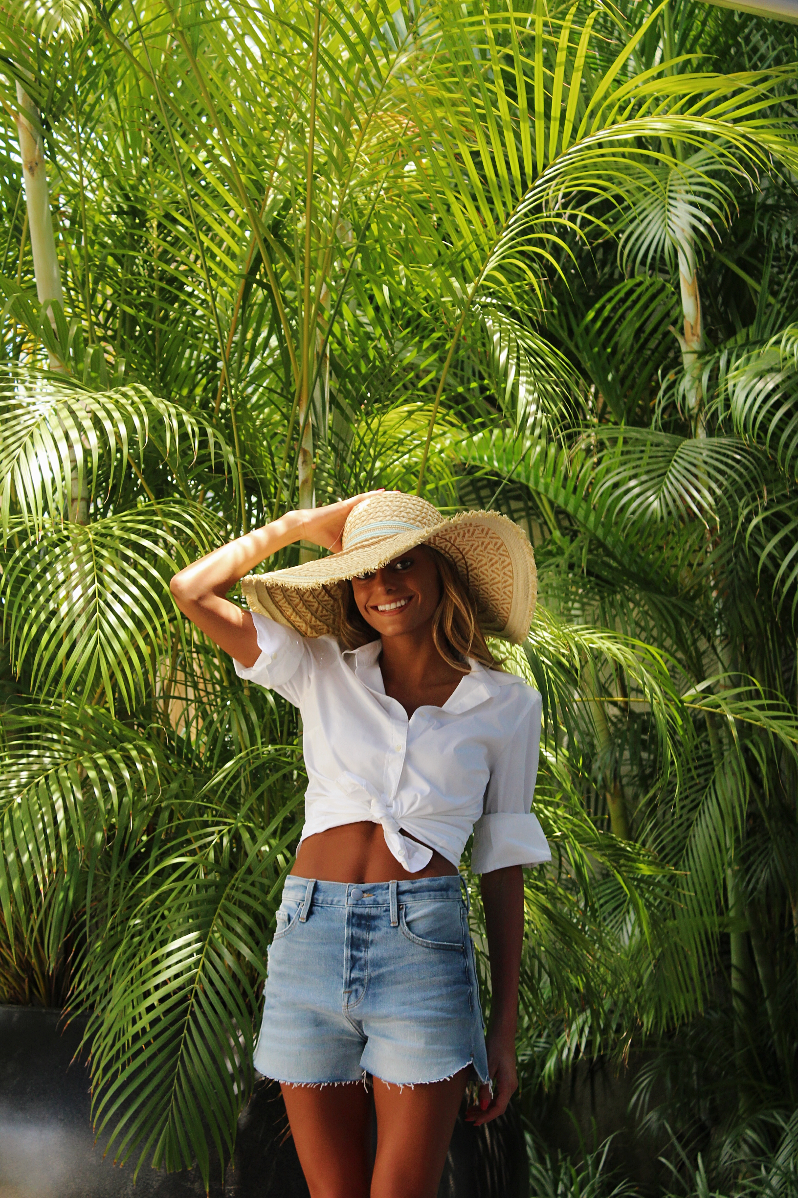  Frame Denim Shorts |Bought this hat in Aruba!