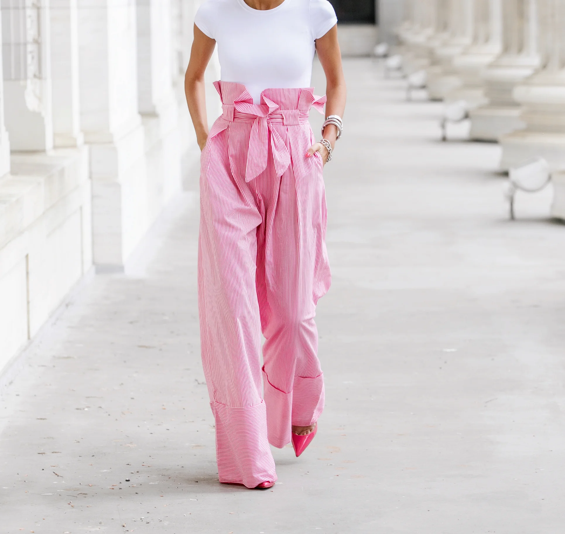 Trousers:Zara|Bodysuit:Theory|Pumps:Christian Louboutin|Headband:Zara Dino Petrocelli Photography