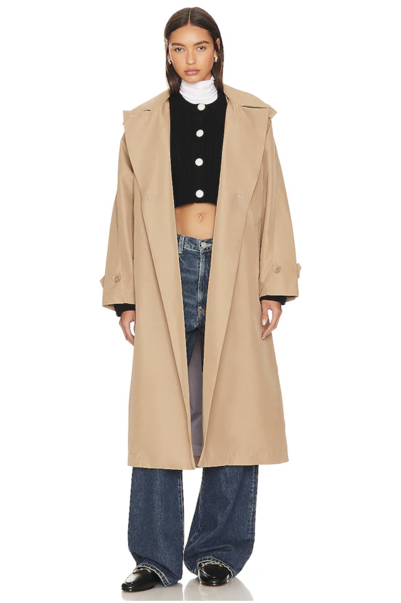 double breasted trench coat