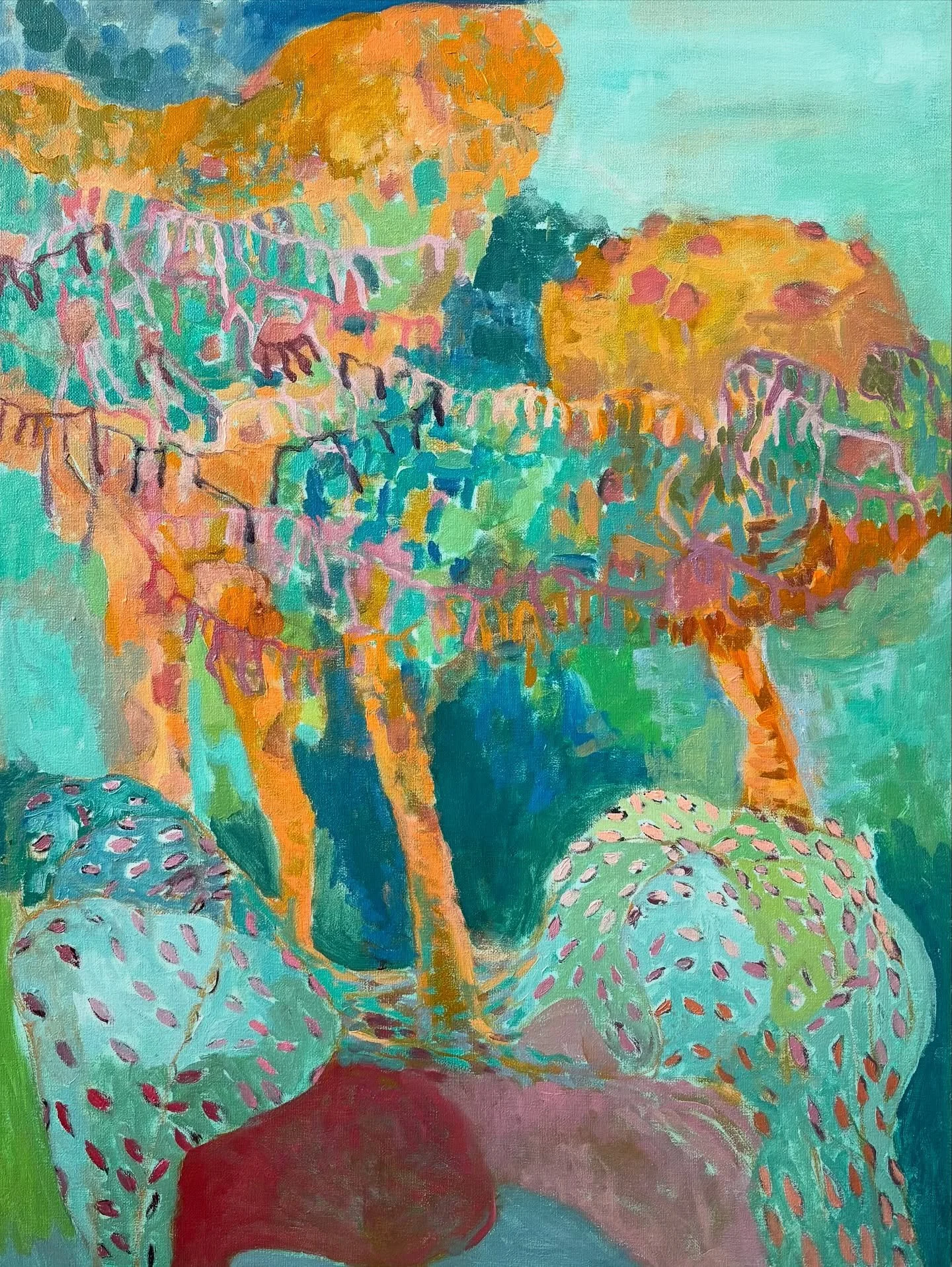 Underpainting in progress. Experimenting with Gamblin Radiant Oil Colors. 

#ellenburgin #oilonlinen #gamblinradiantcolors