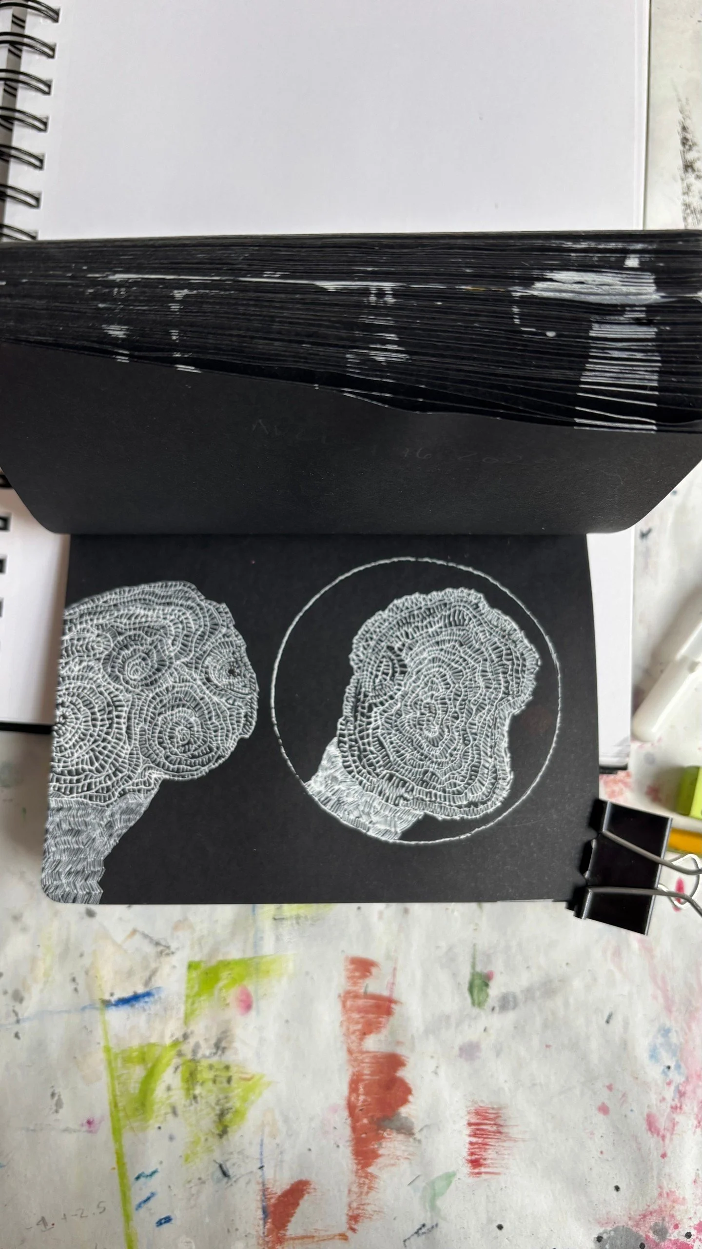 Finished migraine aura drawing

 #blackandwhitedrawing #sanfranciscoartist #migraineauradrawing #smallscaledrawing