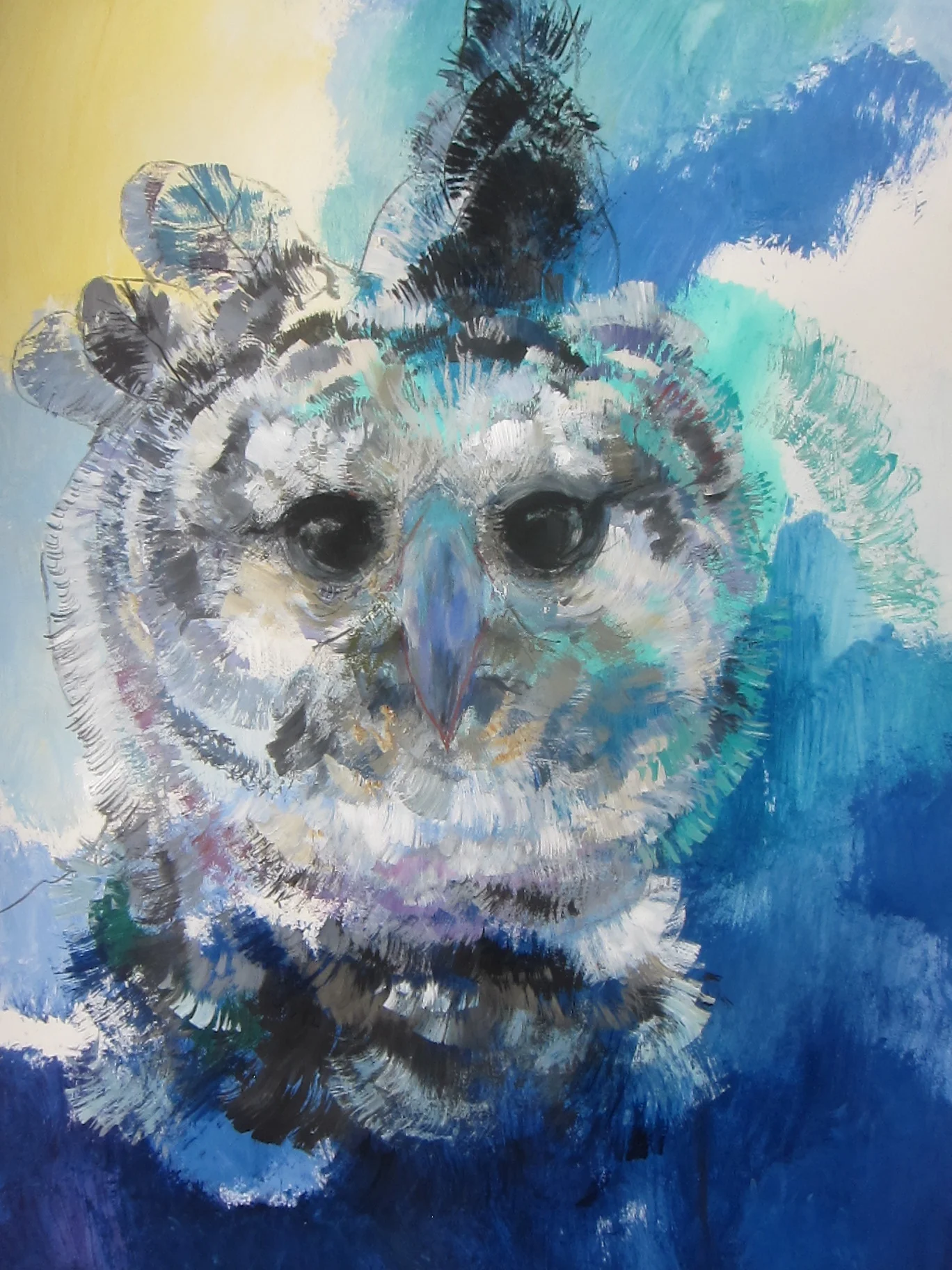 Harpy Eagle / 22" x 30" / Acrylics and pastels on paper