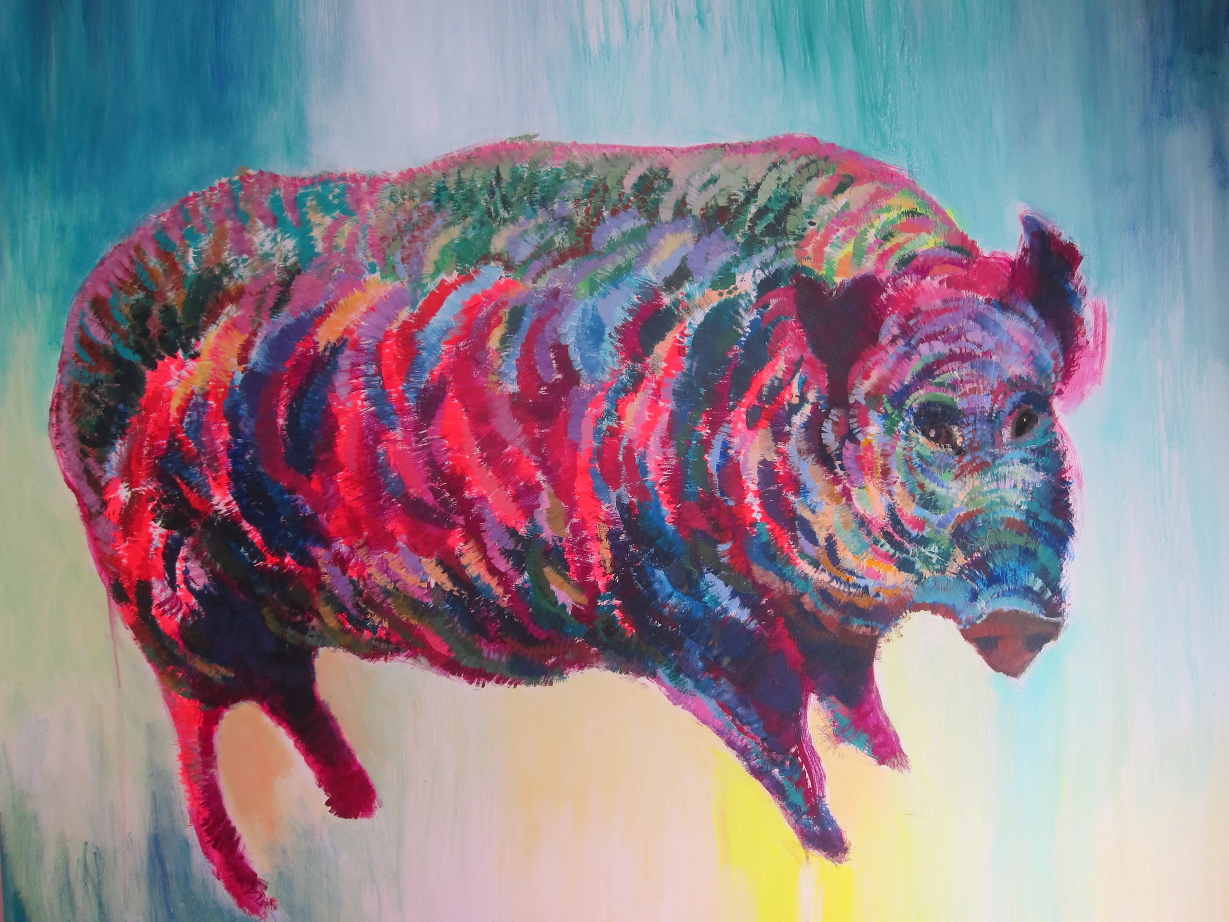 Cinghiale Maremmano / 60" x 50" / Acrylics on canvas