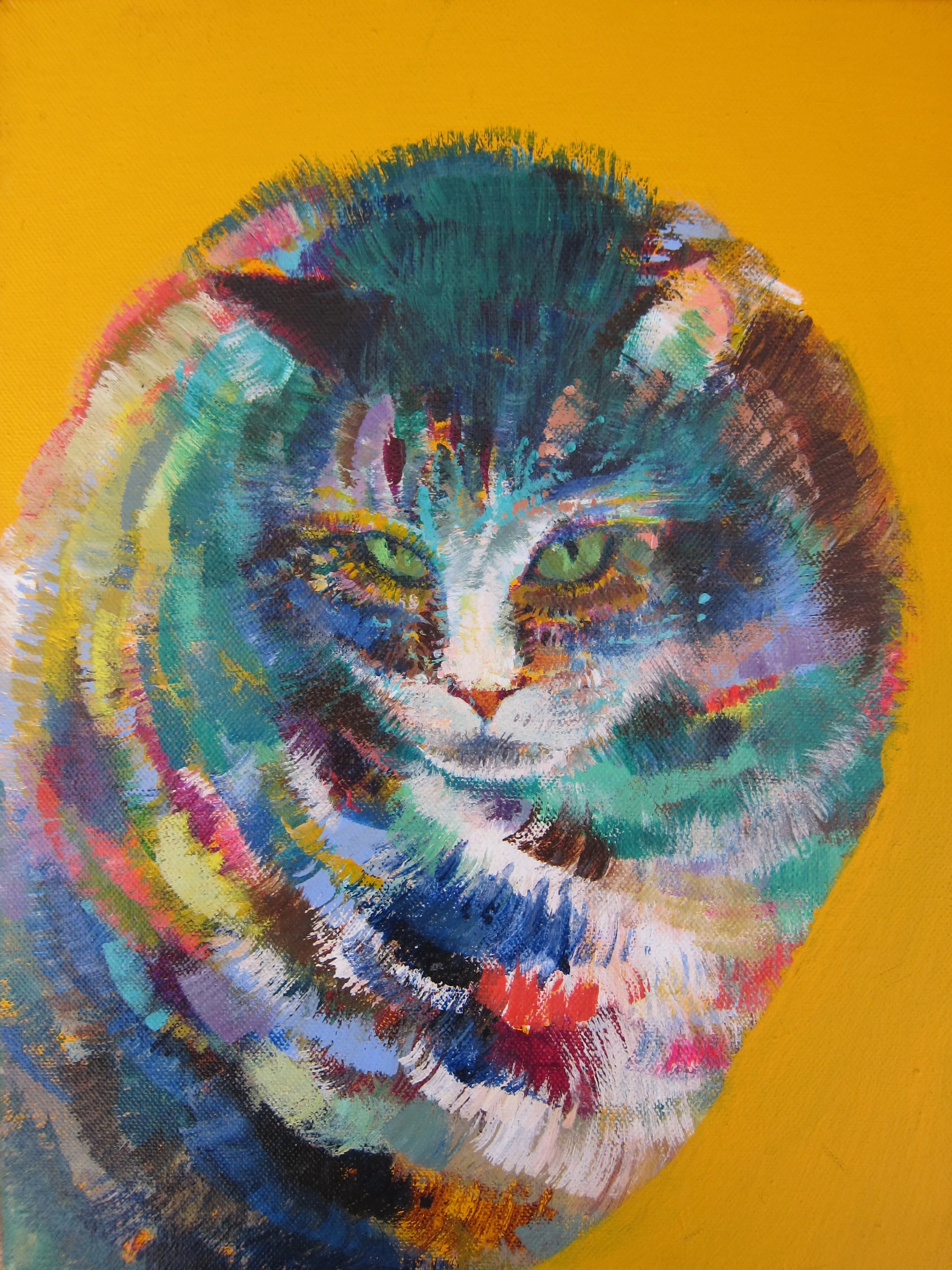 Magiccat / 14' x 11" / Acrylics on canvas