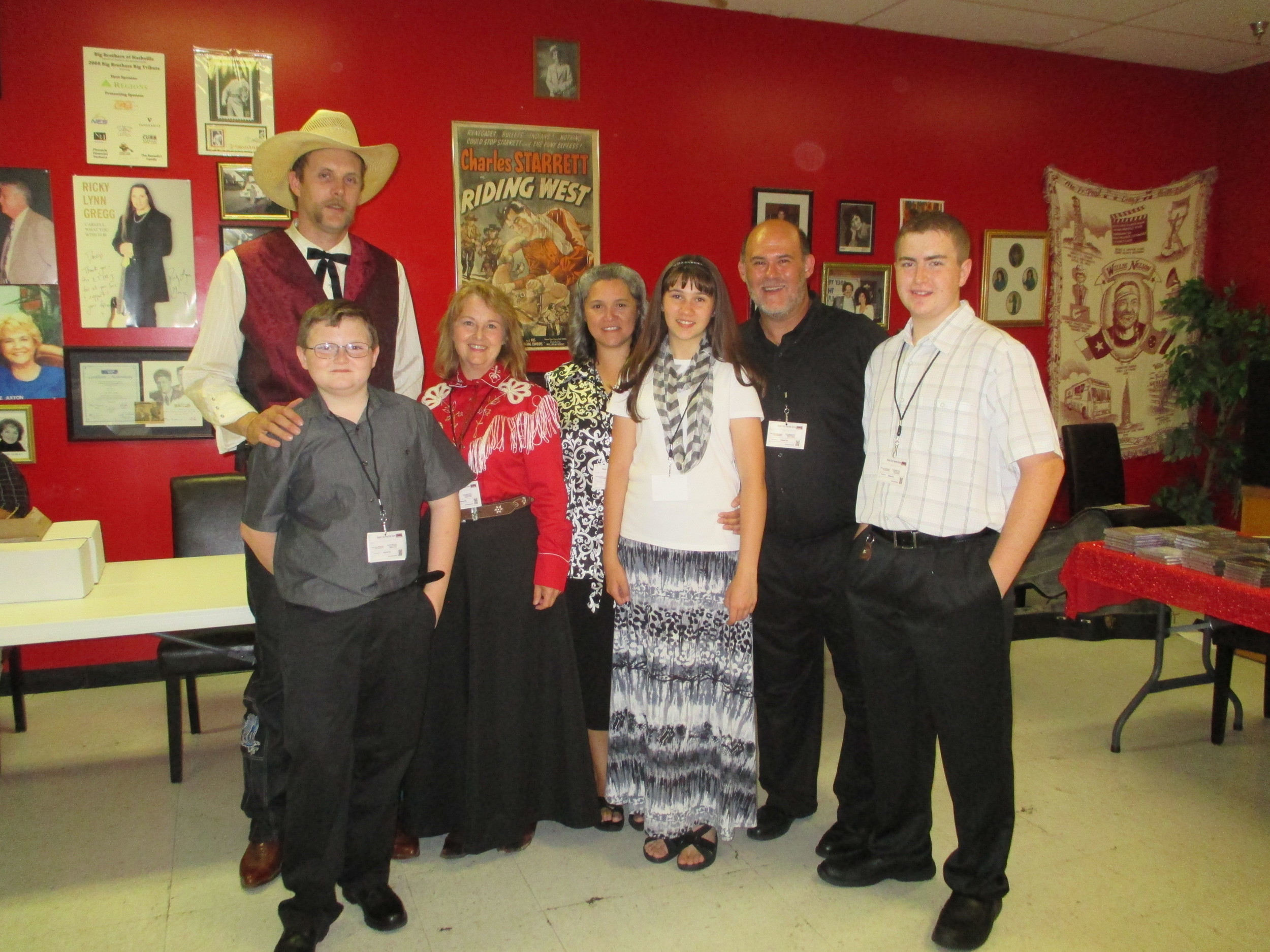 Visiting with our friends from the County Junction - Ben Stillwater and Cyndee Jean