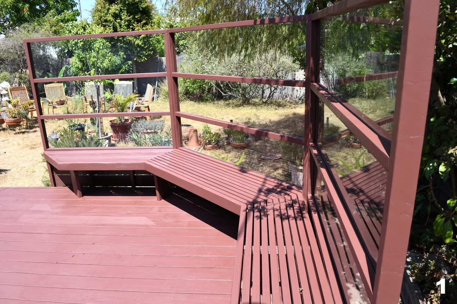 Contemporary Plexiglass Bench.JPG