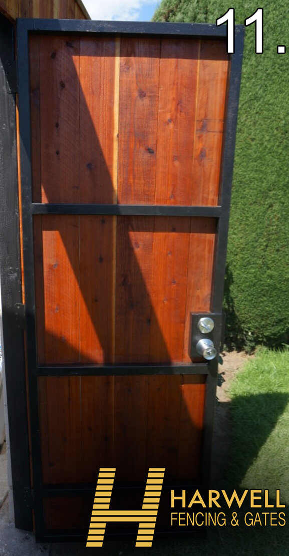 Entry Gates Installation - Los Angeles - Steel Frame — Harwell Design -  Fences, Driveway Gates, Los Angeles, Santa Monica