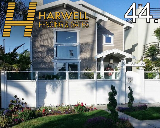 Santa Monica Wood Fence, Custom Fences, Modern, Artistic — Harwell