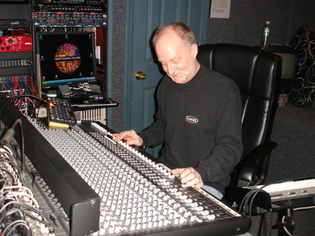  George Oakley at the controls, Northwood Studio, Huntington, NY