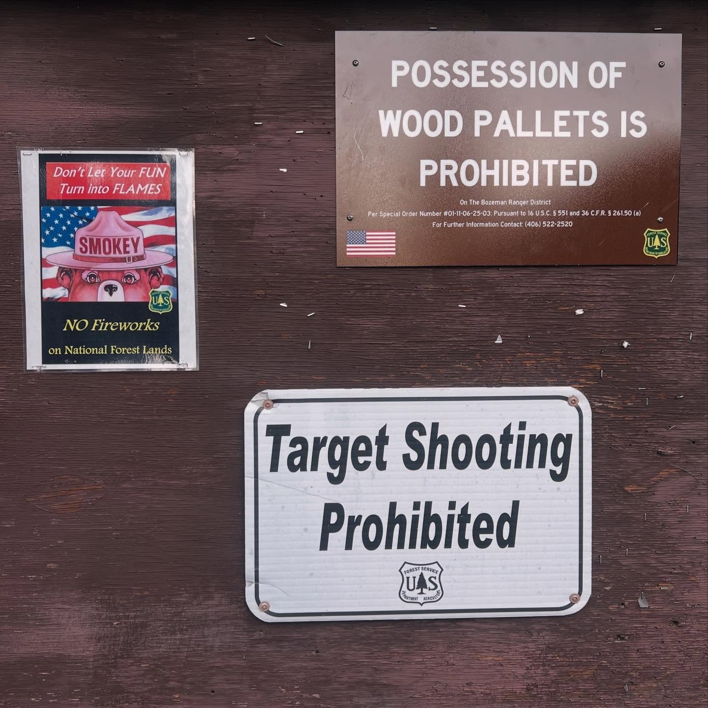 We've got a job site magnet 🧲 pick up tool if you're out and about and find trailhead in need of some pallet 🔥 nail pick up.  Feel free, to borrow it. #pallettfiressuck #smokeythebear #onlyyoucanpreventforrestfires