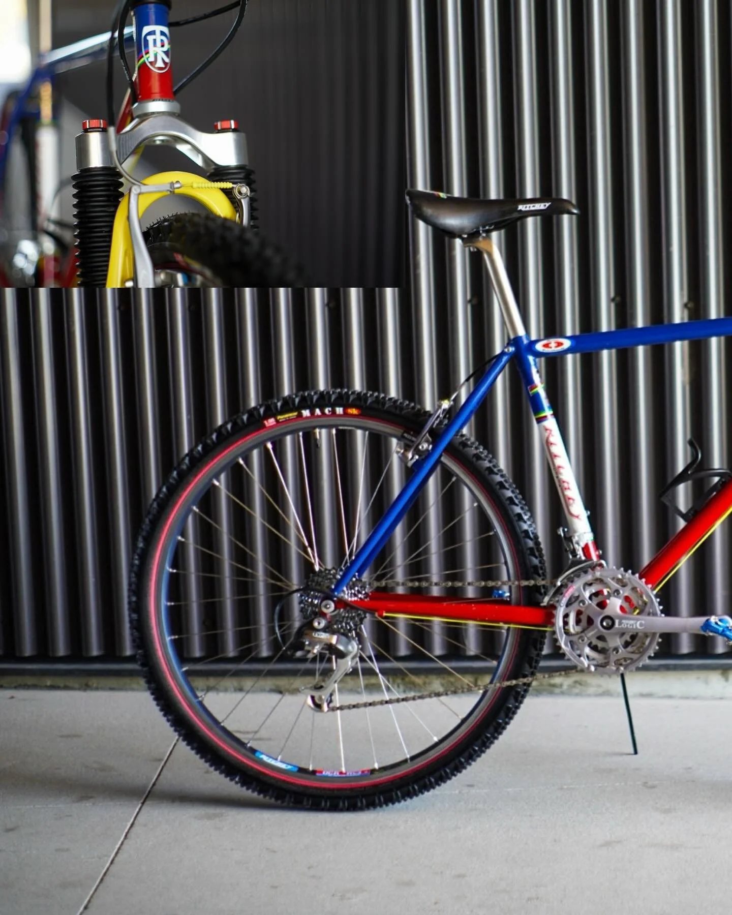 Absolutely Bitching. This ca 1997 Ritchey P20 Team issue recently rolled through the shop. Sram ESP Grip shift, Ritchey WCS complete thru out. 🫡
