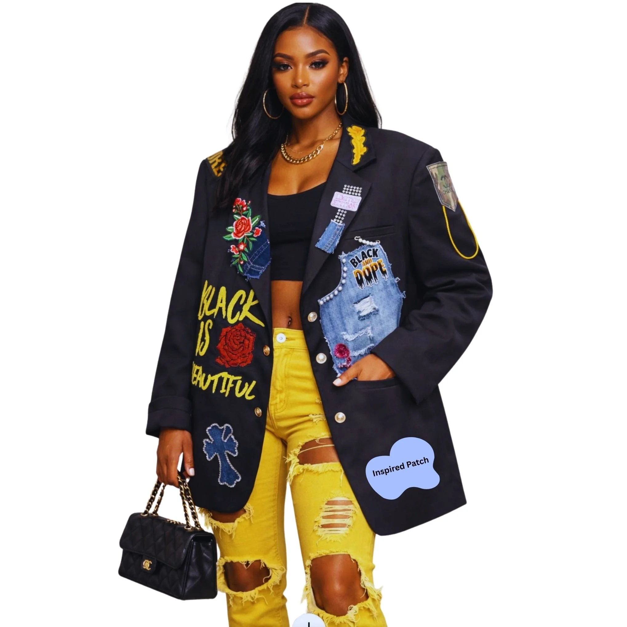 Upcycled "Junk" Blazer - Wearable Art