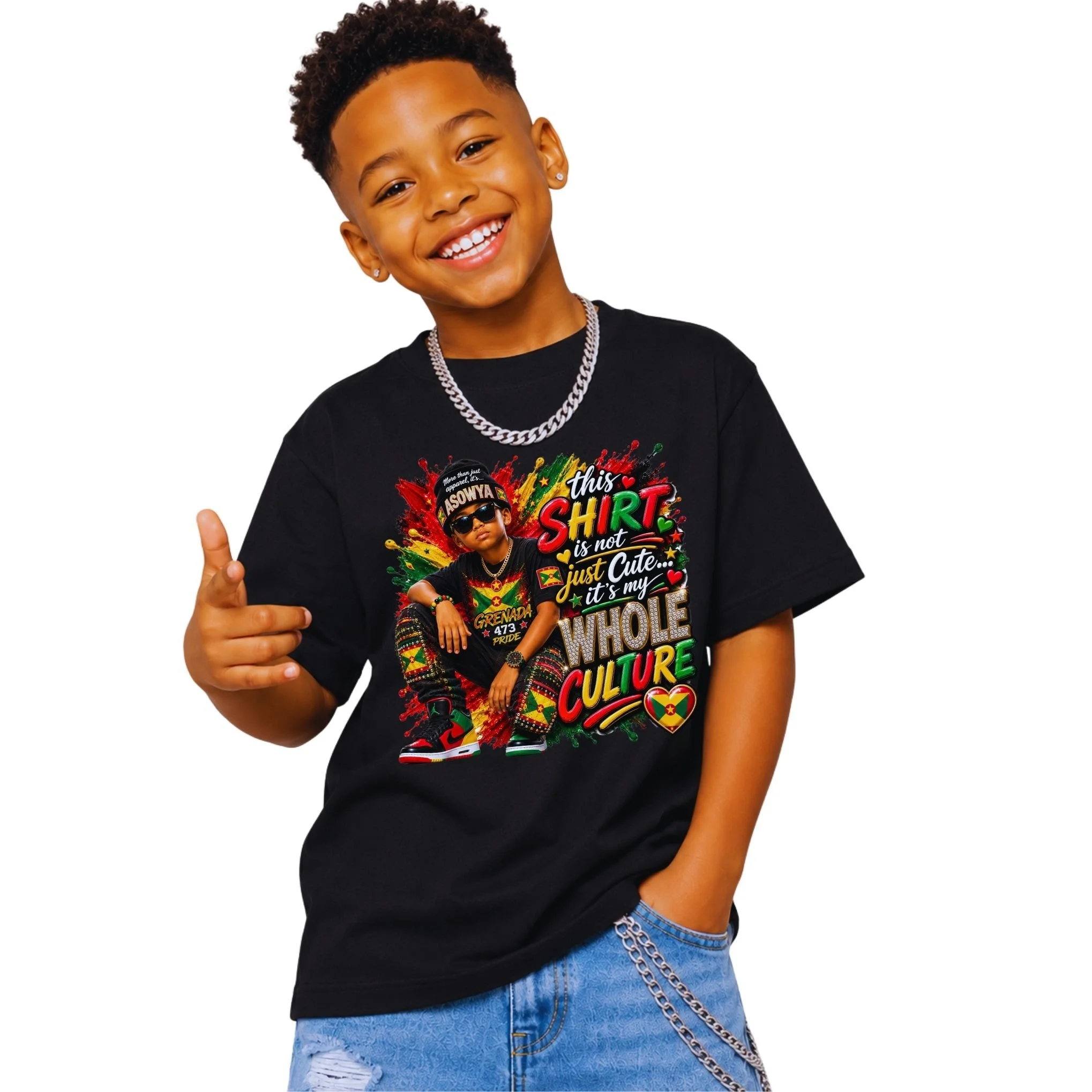 Boys Patriotic "Not Just Cute, It's My WHOLE Culture" Tee - PRE ORDERS ONLY