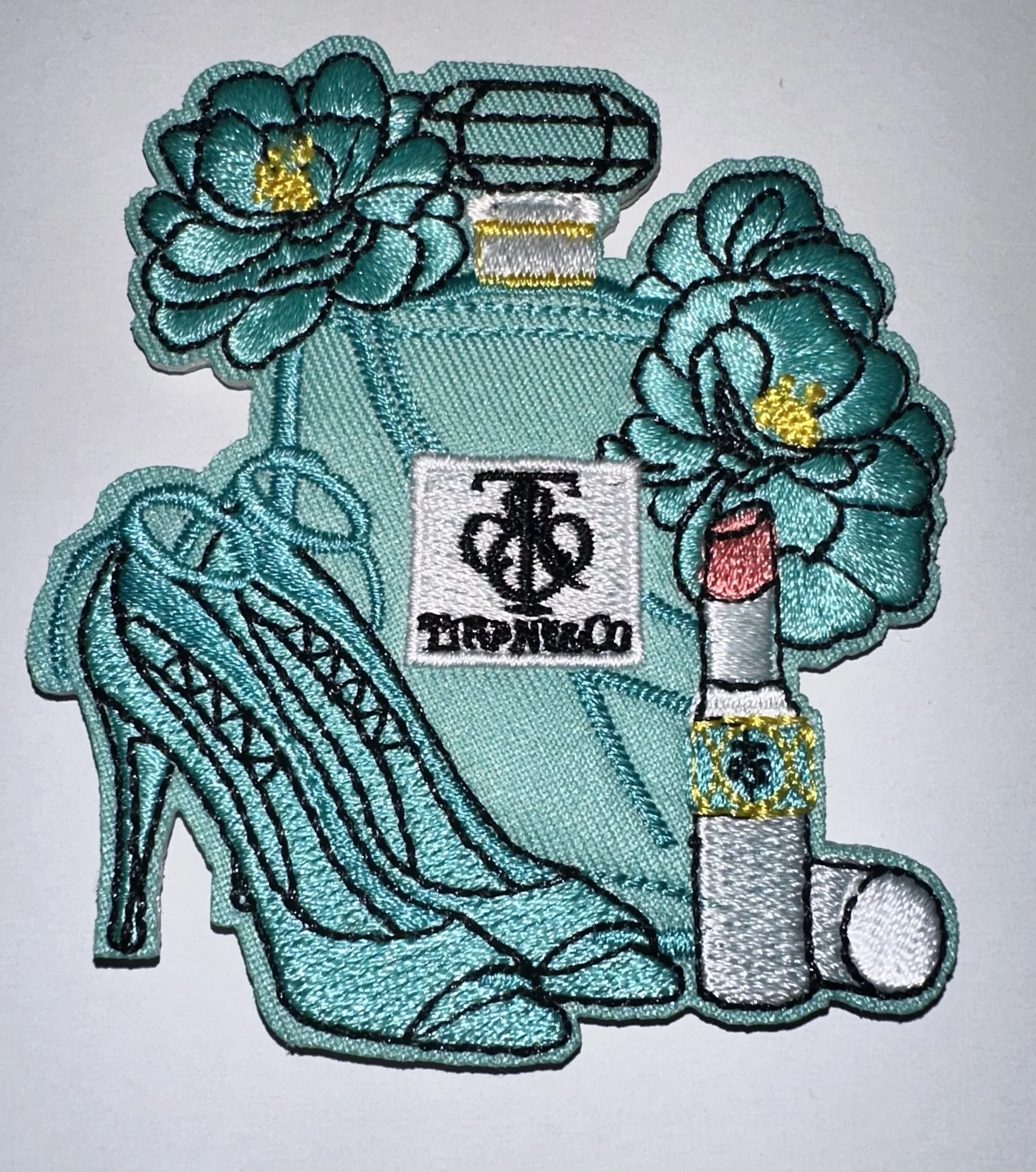 Perfume Bottle, Heels and Lipstick