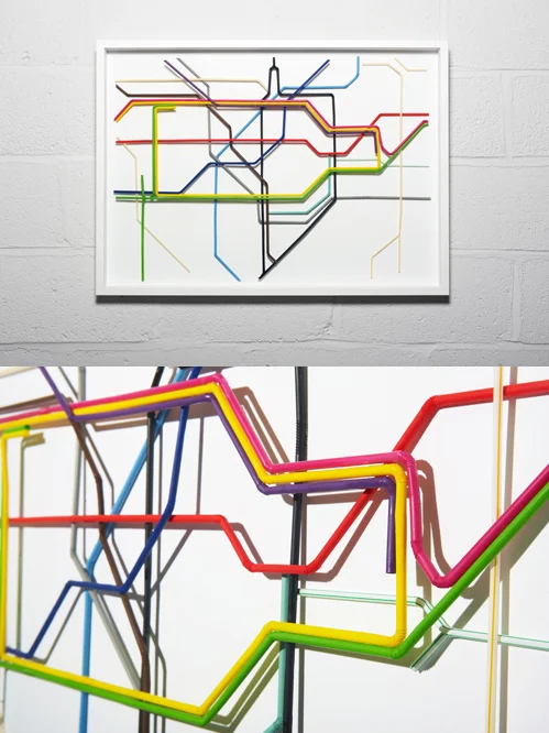 nevver:
Drinking Straws Underground Map