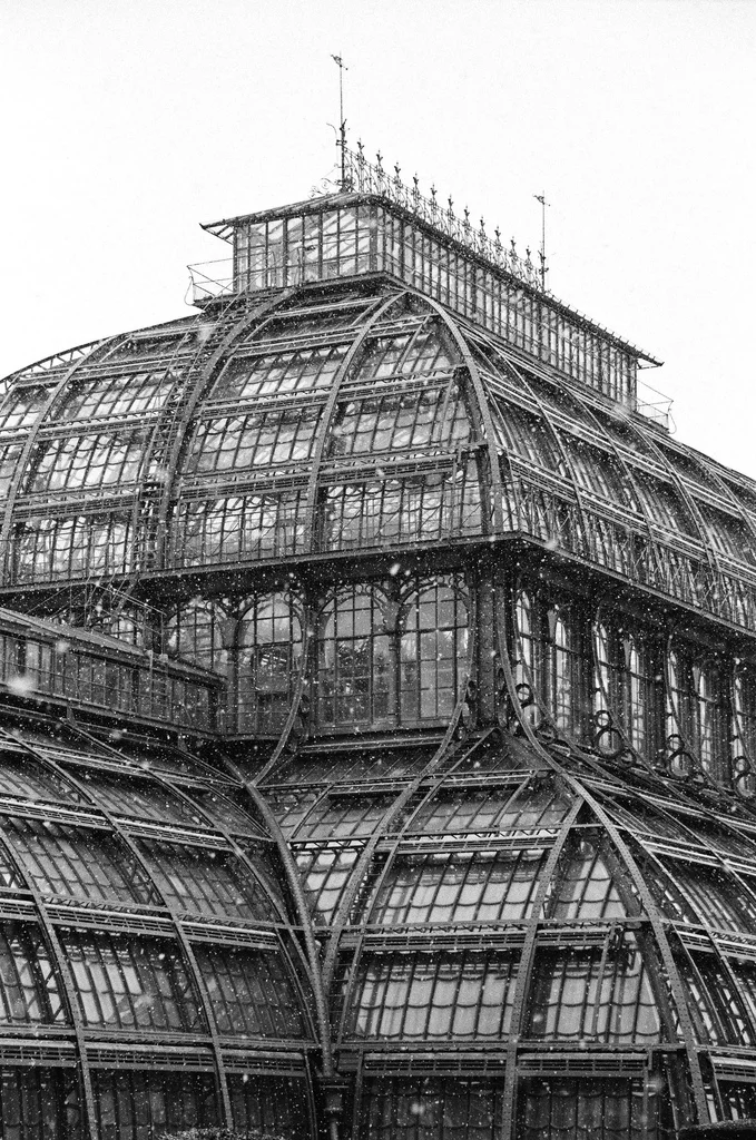 booksnbuildings:

“Palmenhaus”
I can’t decide which is the more poetical: the German “Palmenhaus” - “palm tree house” - or the English “greenhouse”? At least both are better than my native language’s “planthouse”.
(via)