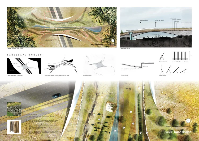 landscapearchitecture:

ARC International Wildlife Crossing Infrastructure Design Competition finalist - ZJA
Find out more at: http://www.arc-competition.com/finalists.php