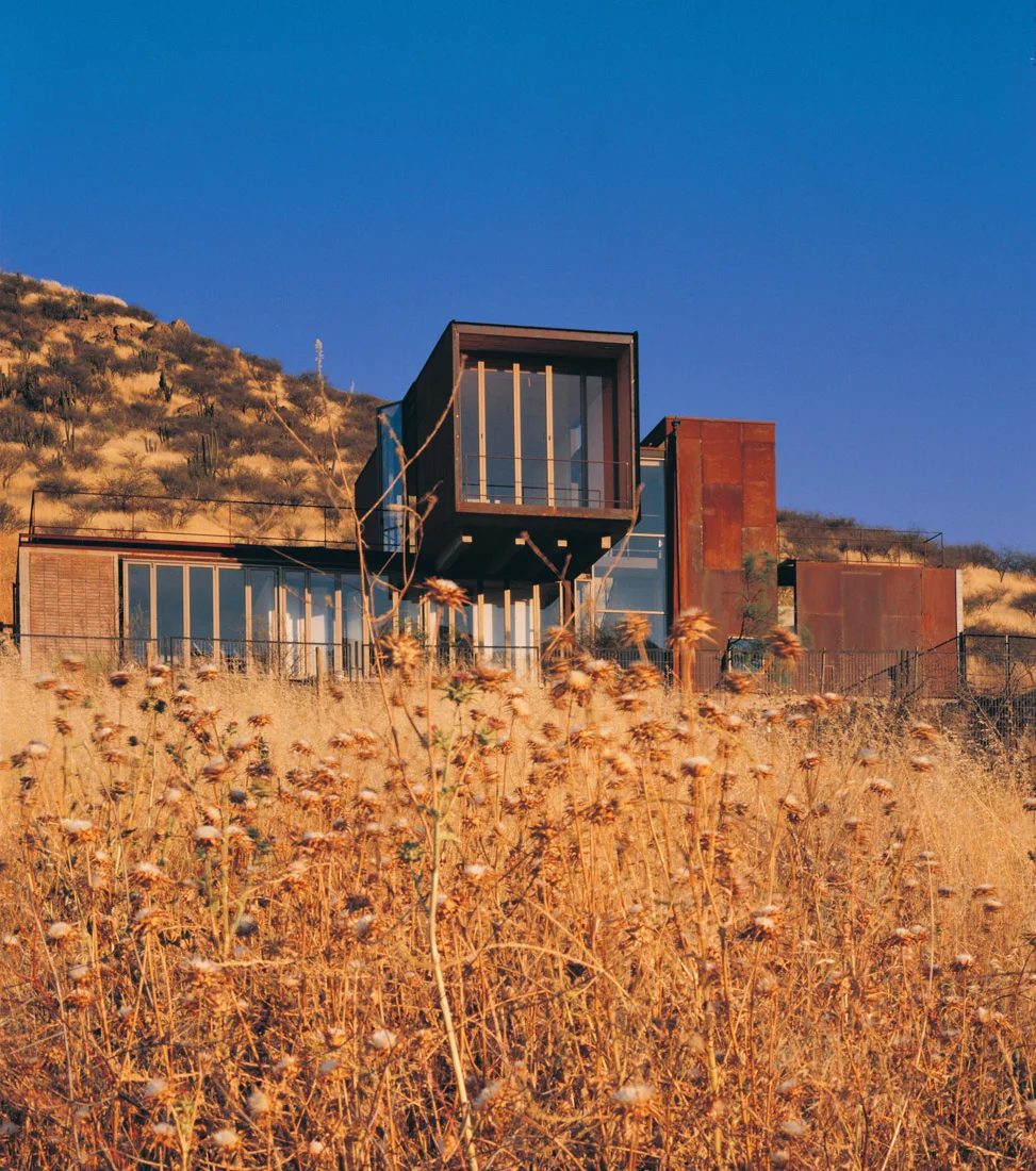 architectureandarts:

La Reserva House (low-cost prefab housing) designed by Sebastián Irarrázaval .