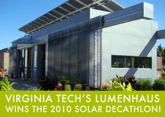 mas-studio:
Virginia Tech’s Lumenhaus Wins the 2010 Madrid Solar Decathlon – Inhabitat - Green Design Will Save the World
Congrats to VT School of Architecture + Design