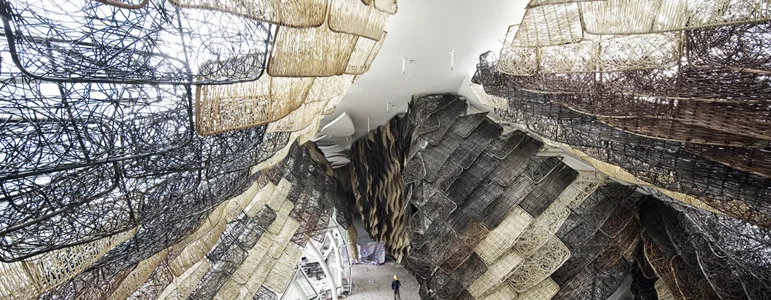 makdreams:

Spanish Pavilion in Shanghai by Miralles Tagliabue of Barcelona.