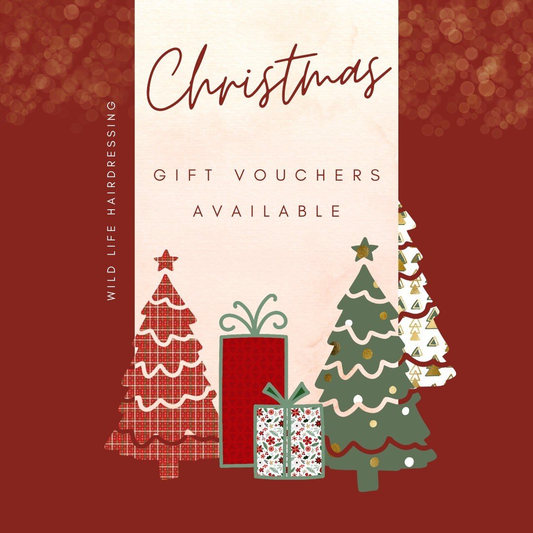 Are you looking for a last minute present for a family member or loved one? 🎄

We've got you covered!! Click the link in our bio and purchase a Wild Life Hair voucher. 

Feel free to speak with our reception team regarding any gifts or products.