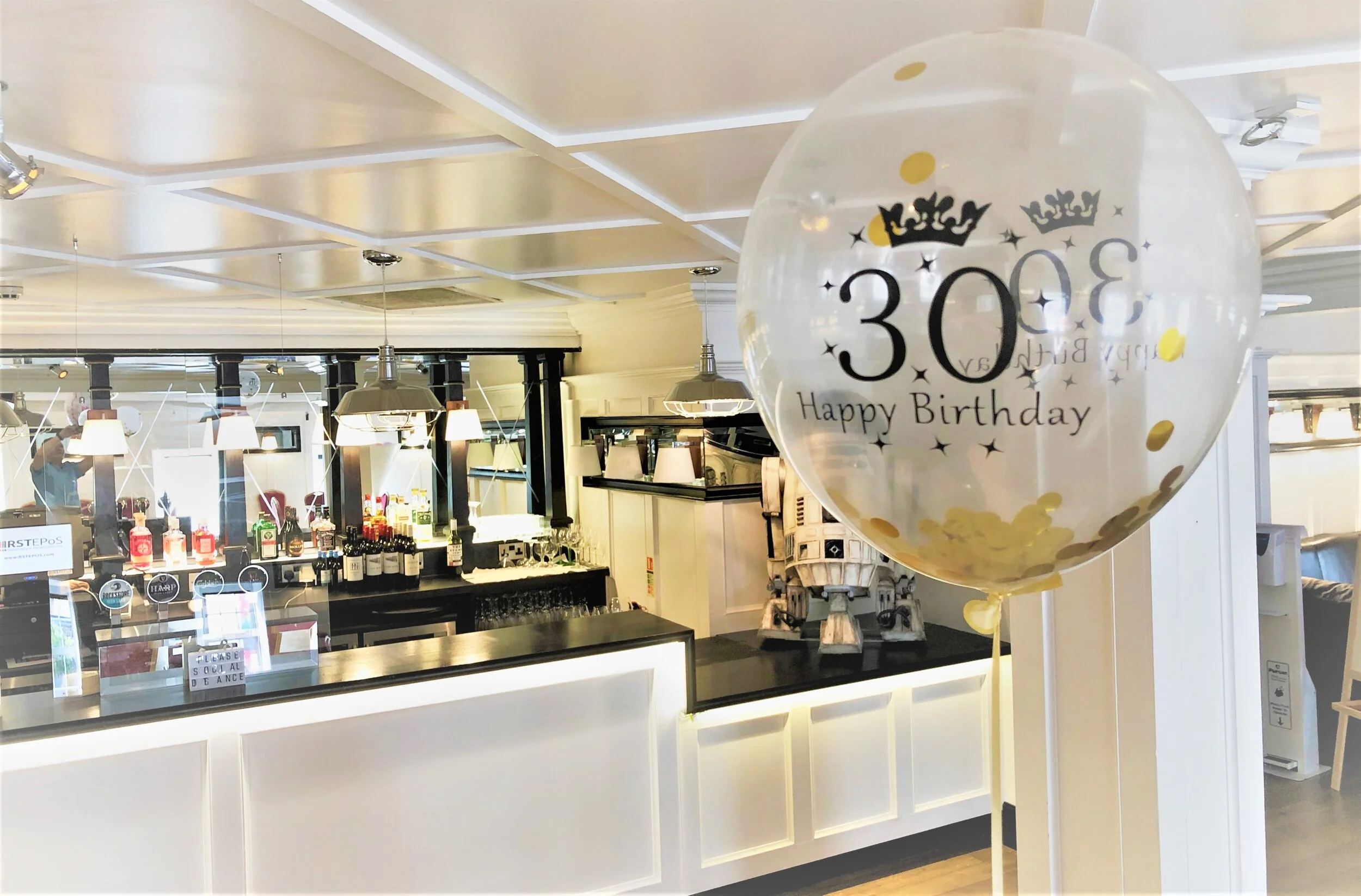 30th birthday balloon and bar.jpg