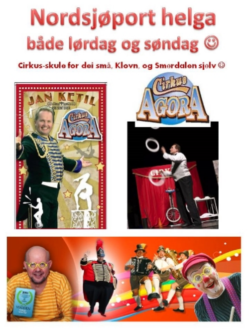 Sirkussjef Jan Kjetil Smørdal og den frittgåande klovnen frå Cirkus Agora kjem til Værøyhamna på Marknaden på laurdag for bl.a å ha sirkus-skule! Underhaldande og kjekt for store og små! Kl 11-16. NB! Klovnen deltek på Familiedagen òg ;-) Sjå elles program for helga HER