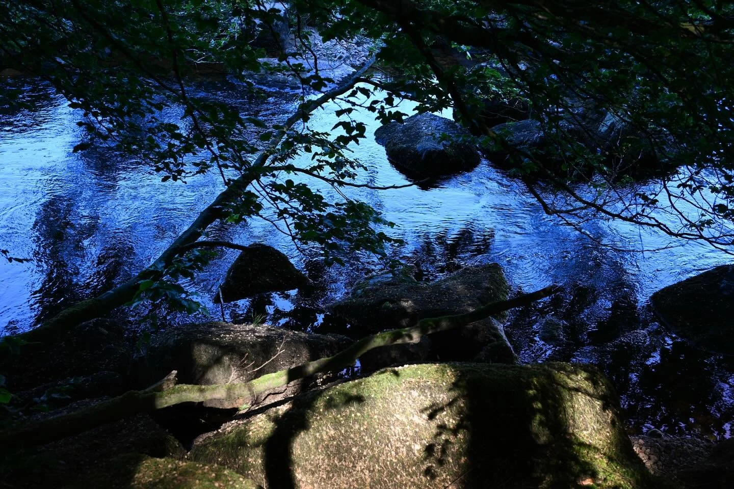 Dartmoor rivers, May 2026. Tests for a new project exploring rivers. My long term &lsquo;Tide&rsquo; project still continues but lately the rivers are calling me away from the sea. I had a beautiful swim in the river Dart last month and managed to do