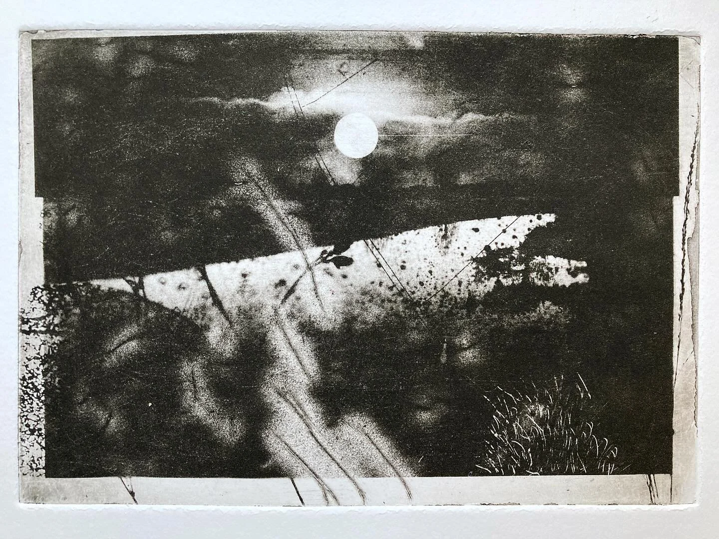This year I&rsquo;ve been trying to photograph the full moon every month rising over local rivers. This month I wasn&rsquo;t able to get to the river. So instead I&rsquo;m sharing my first experiments with photo etching. In January I attended an intr