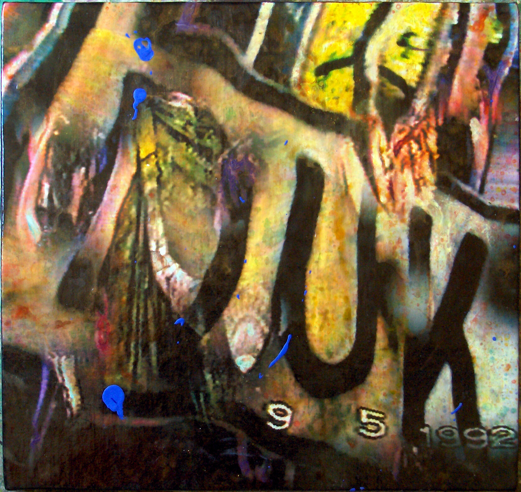   Max Book,   Dukat , 2007, Acrylic based mixed media on canvas, 36 x 38 cm 
