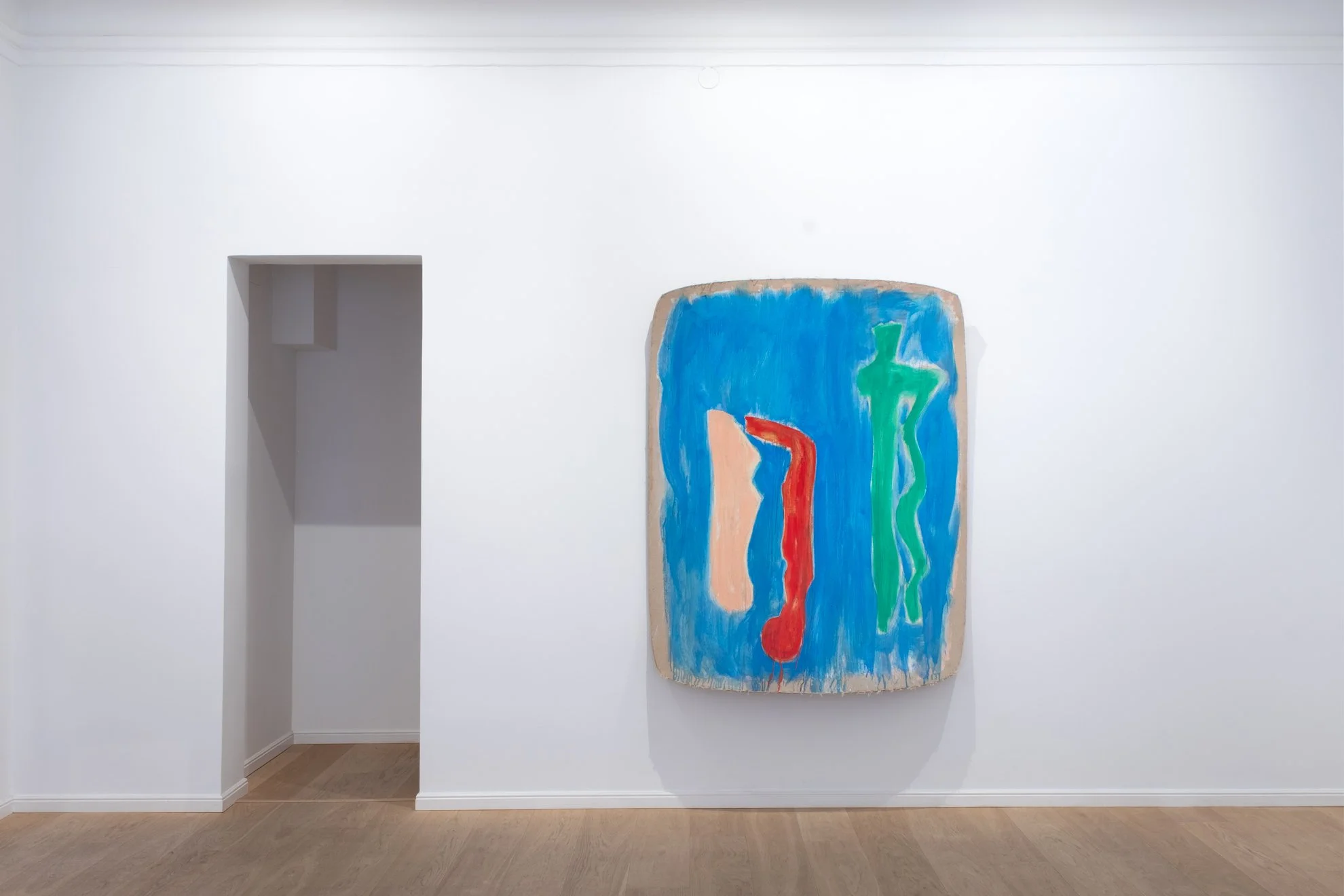 Installation view of Ron Gorchov's exhibition 'In Between'  (2024) at Larsen / Warner Stockholm