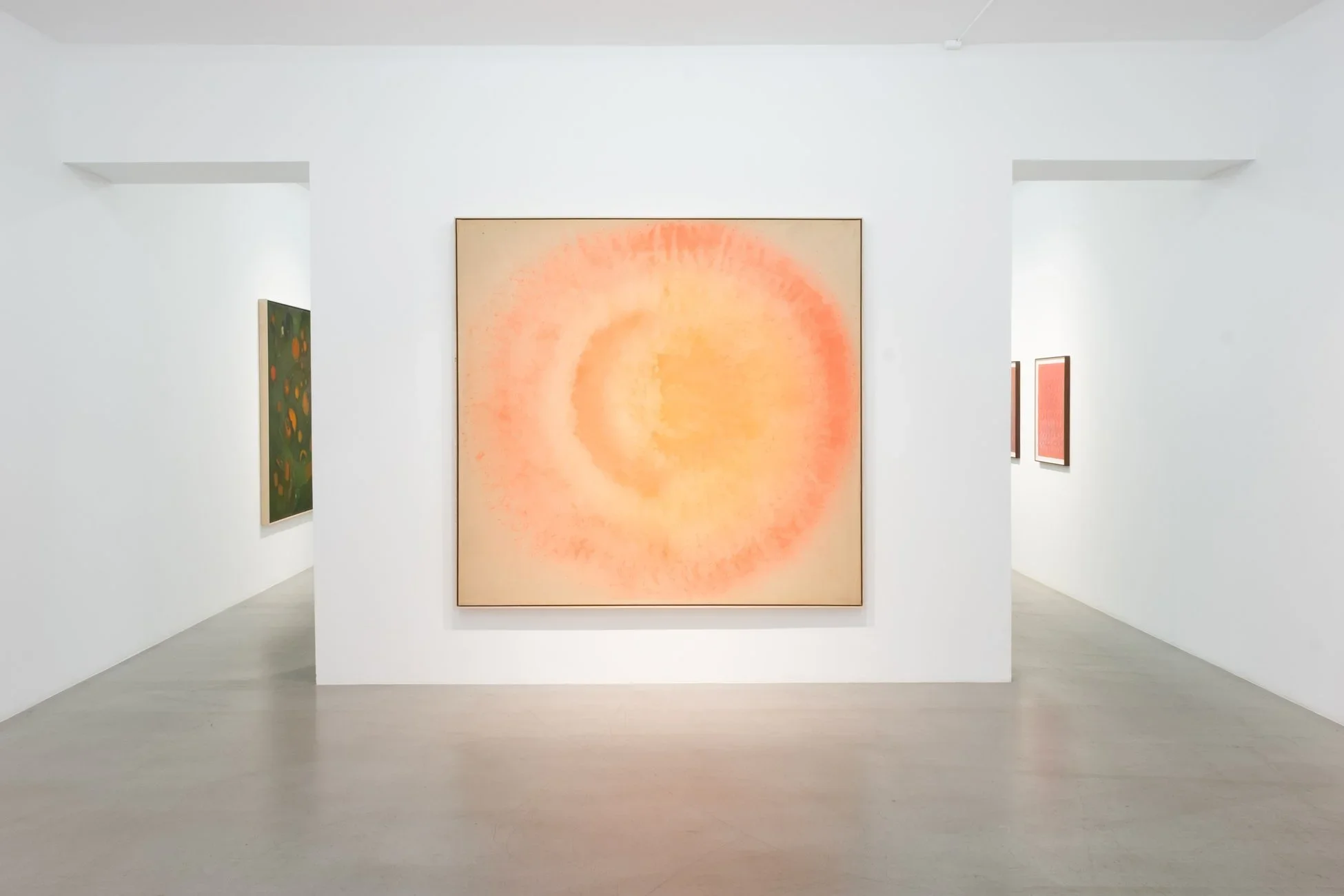 Installation view of Iria Leino's exhibition 'Works from the 60s & 70s' (2025) at Larsen / Warner Stockholm