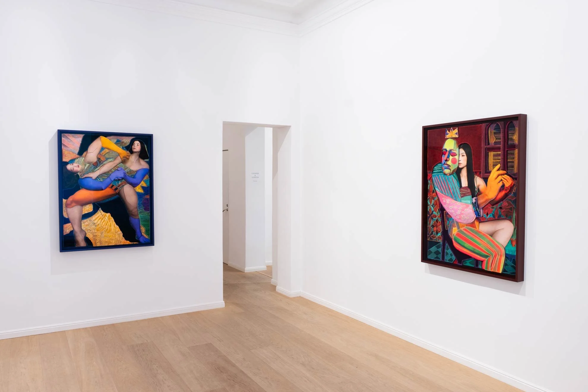 Installation view of Cooper Gorfers exhibition 'Sirens'  (2024) at Larsen / Warner Stockholm