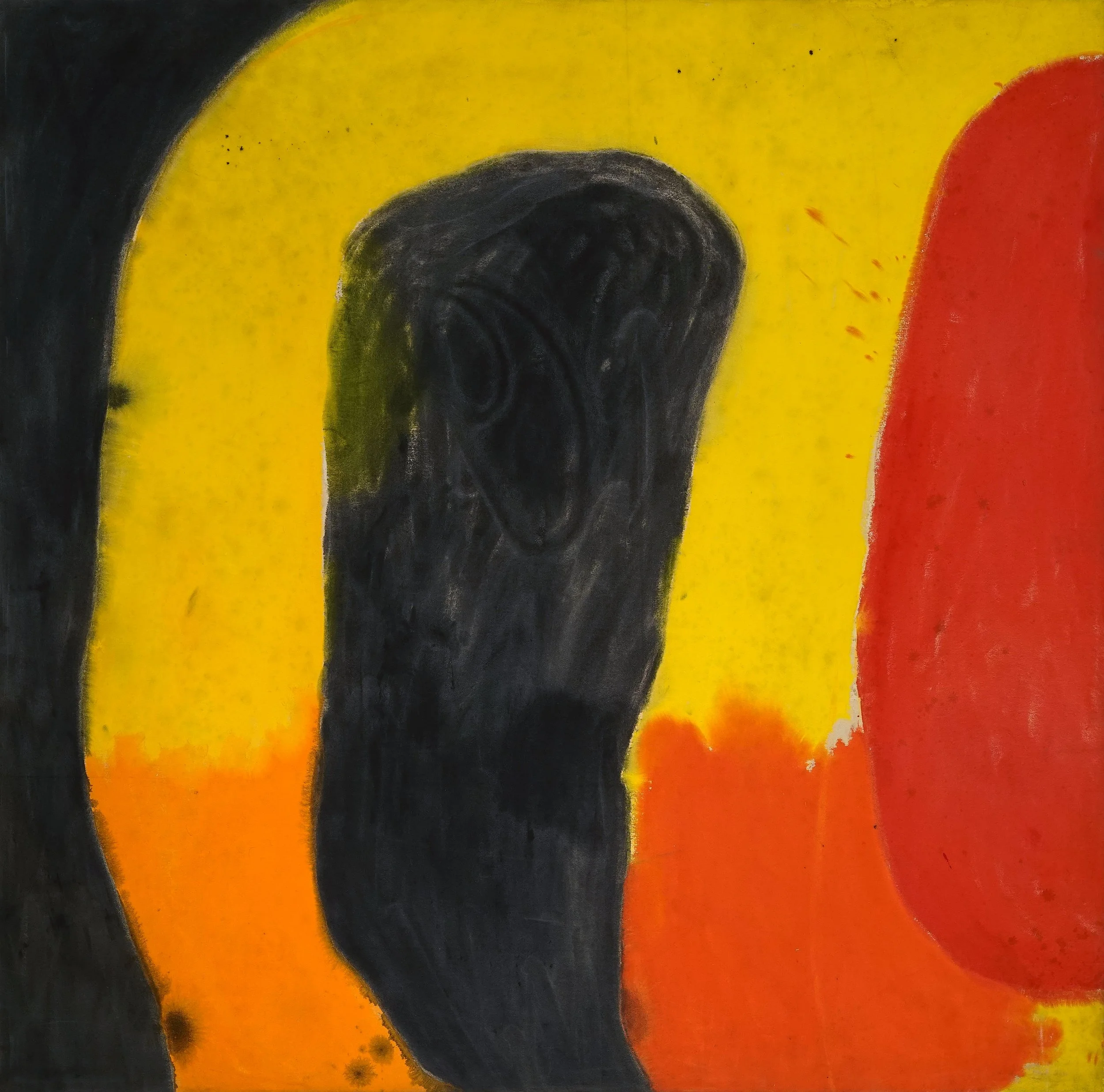 Iria Leino, Corrida, 1967 Acrylic on canvas 67 x 66.5 in 170 x 169 cm, painting.