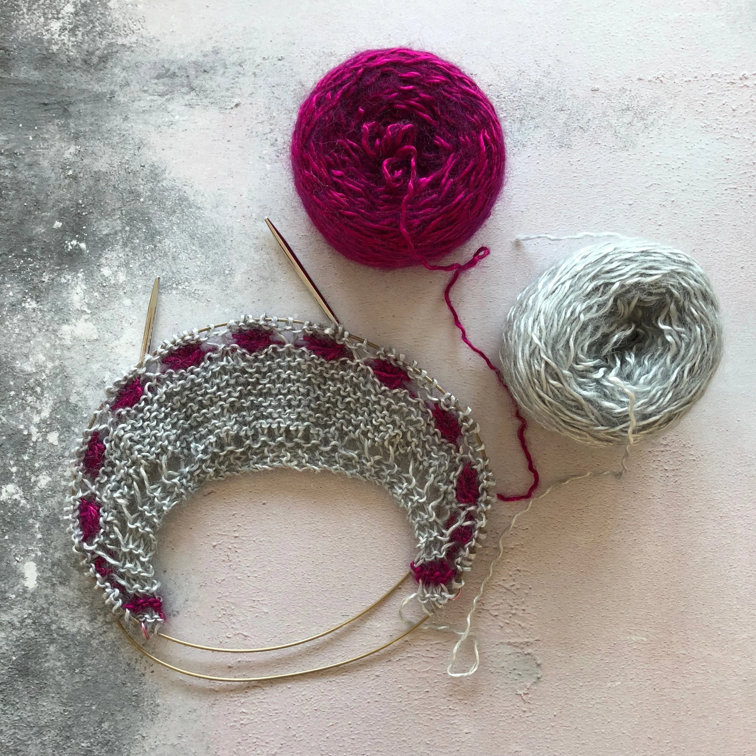 Magenta 09 and Silver 02