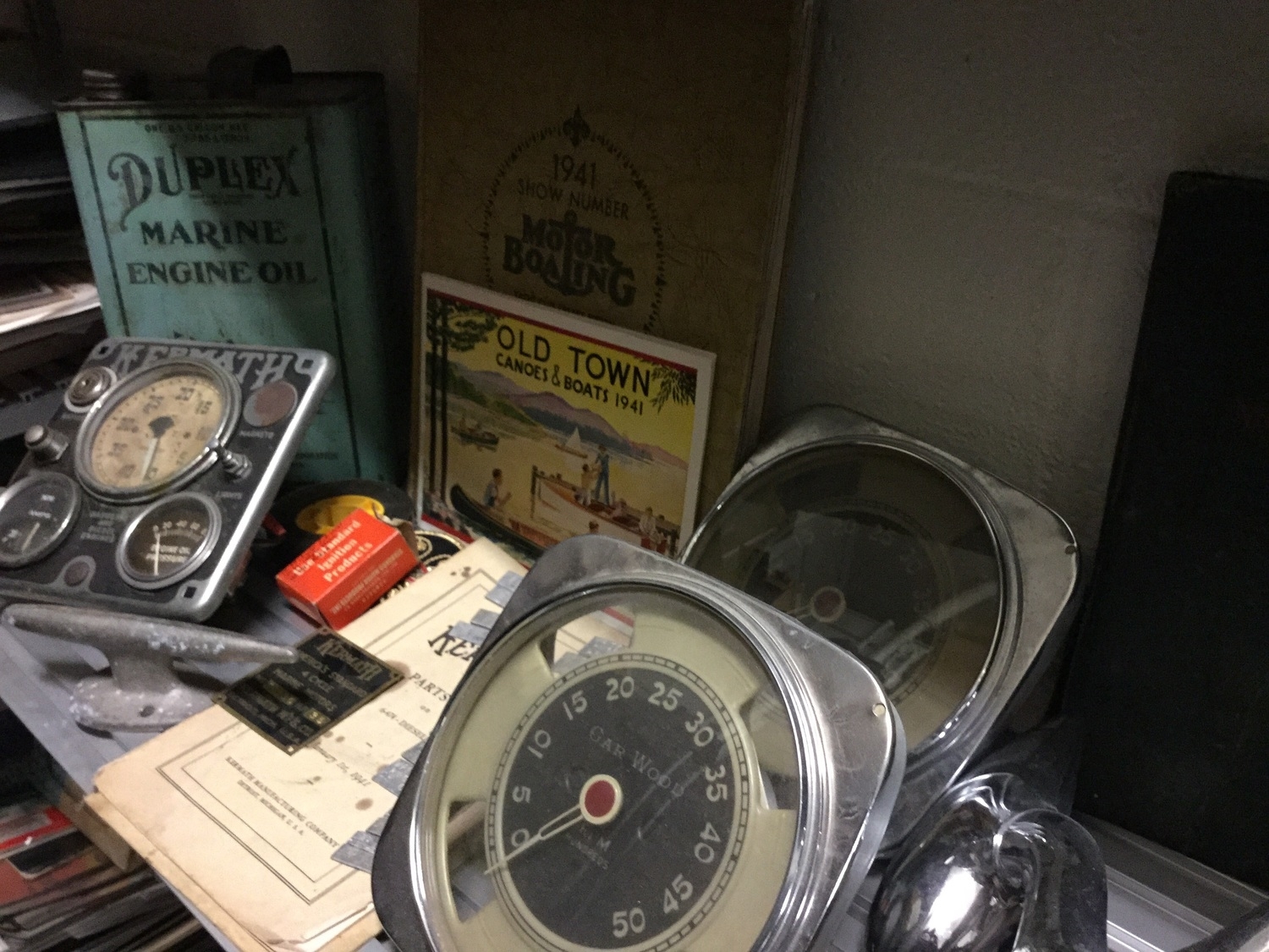 Vintage marine artifacts.