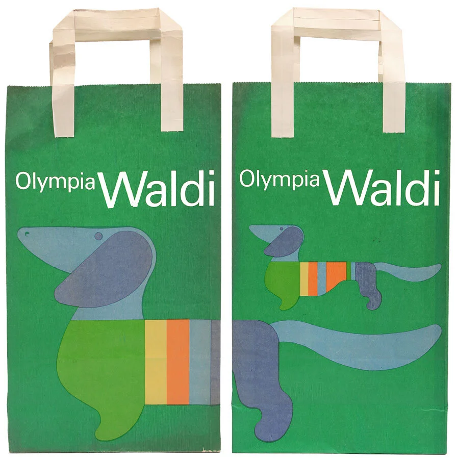 Waldi was the first official Olympic mascot, created by Otl Aicher for the 1972 Summer Olympics in Munich, Germany