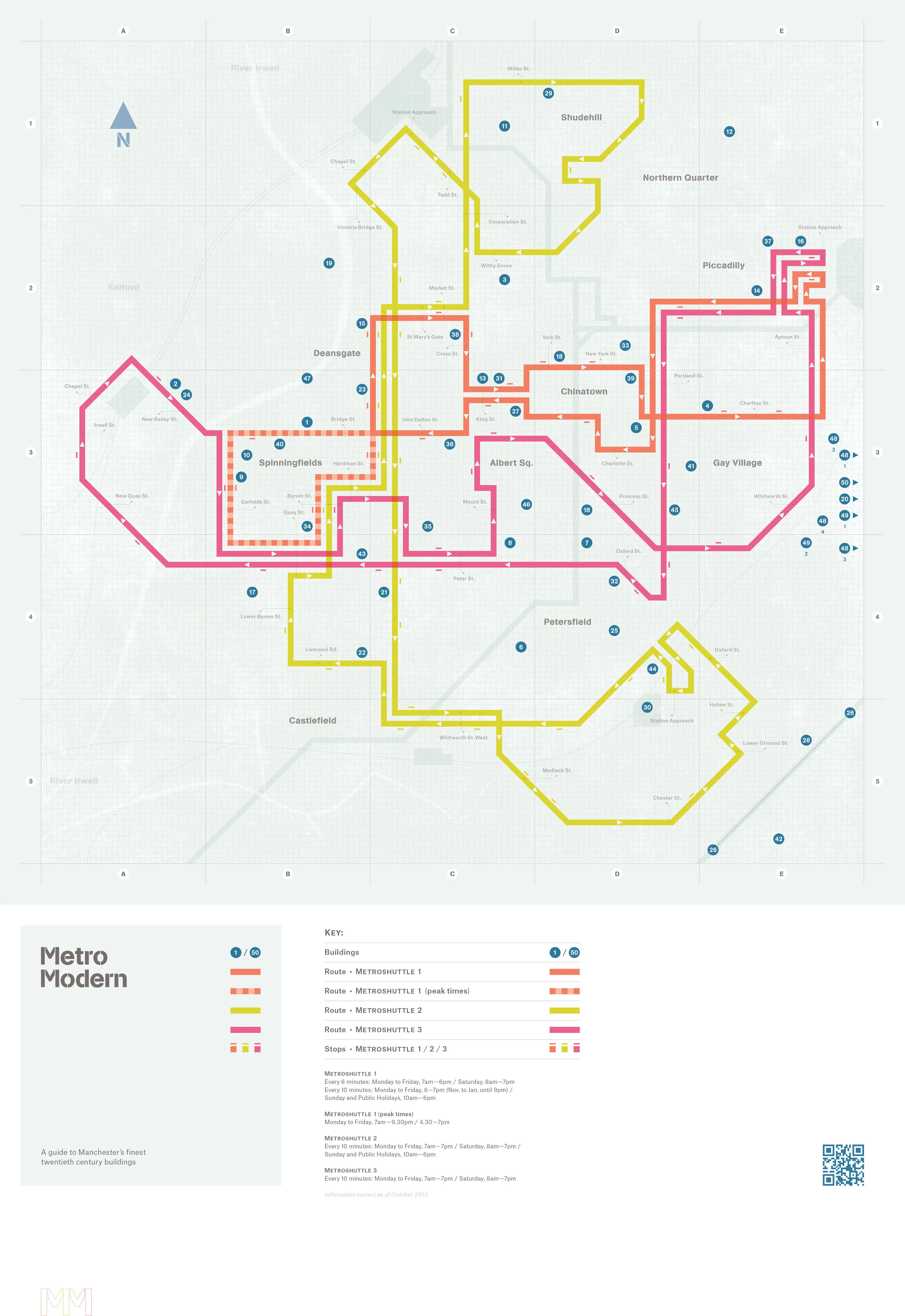 Metro Modern Manchester Map (2013) | free digital download