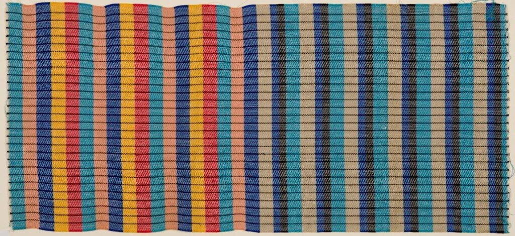 Sample of fabric for tubular furniture, Otti Berger. (Harvard Art Museums, BR52.86)