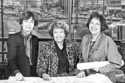 L-R: Margot Siegel, Norma Merrick Sklarek and Katherine Diamond