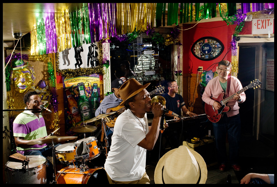 Kermit Ruffin in Bullits bar