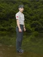 Heinkuhn OH, A soldier standing on the water,