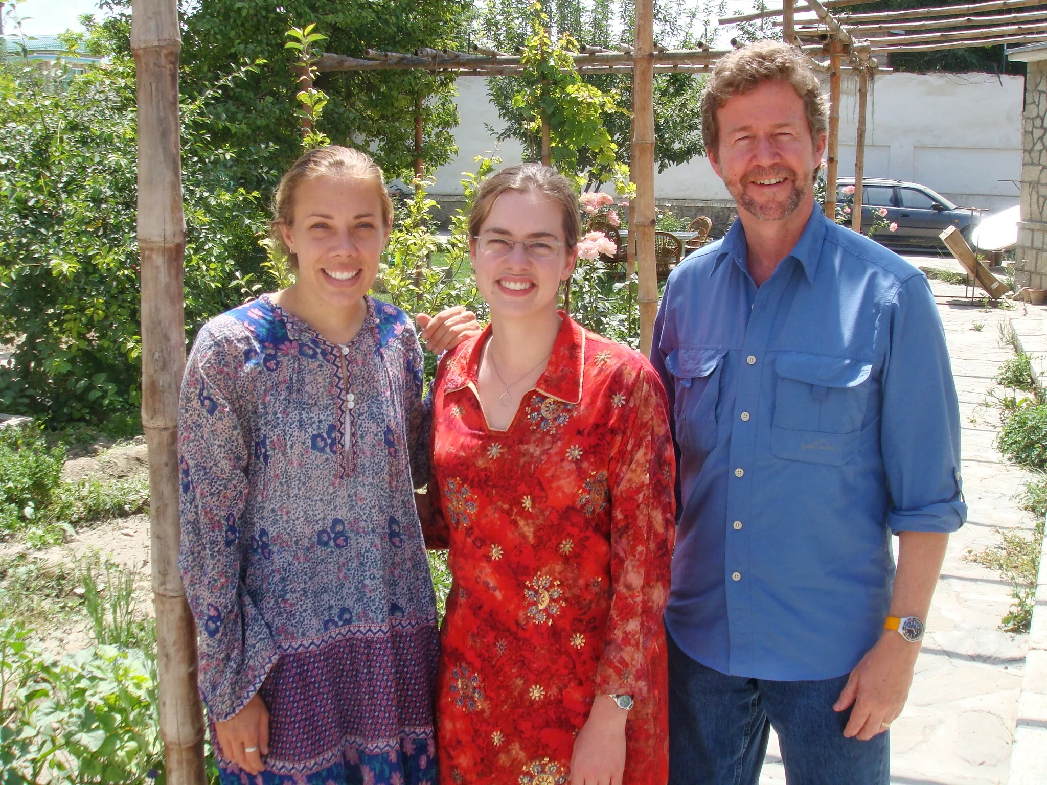 With Cheryl (left) and a colleague in June 2010