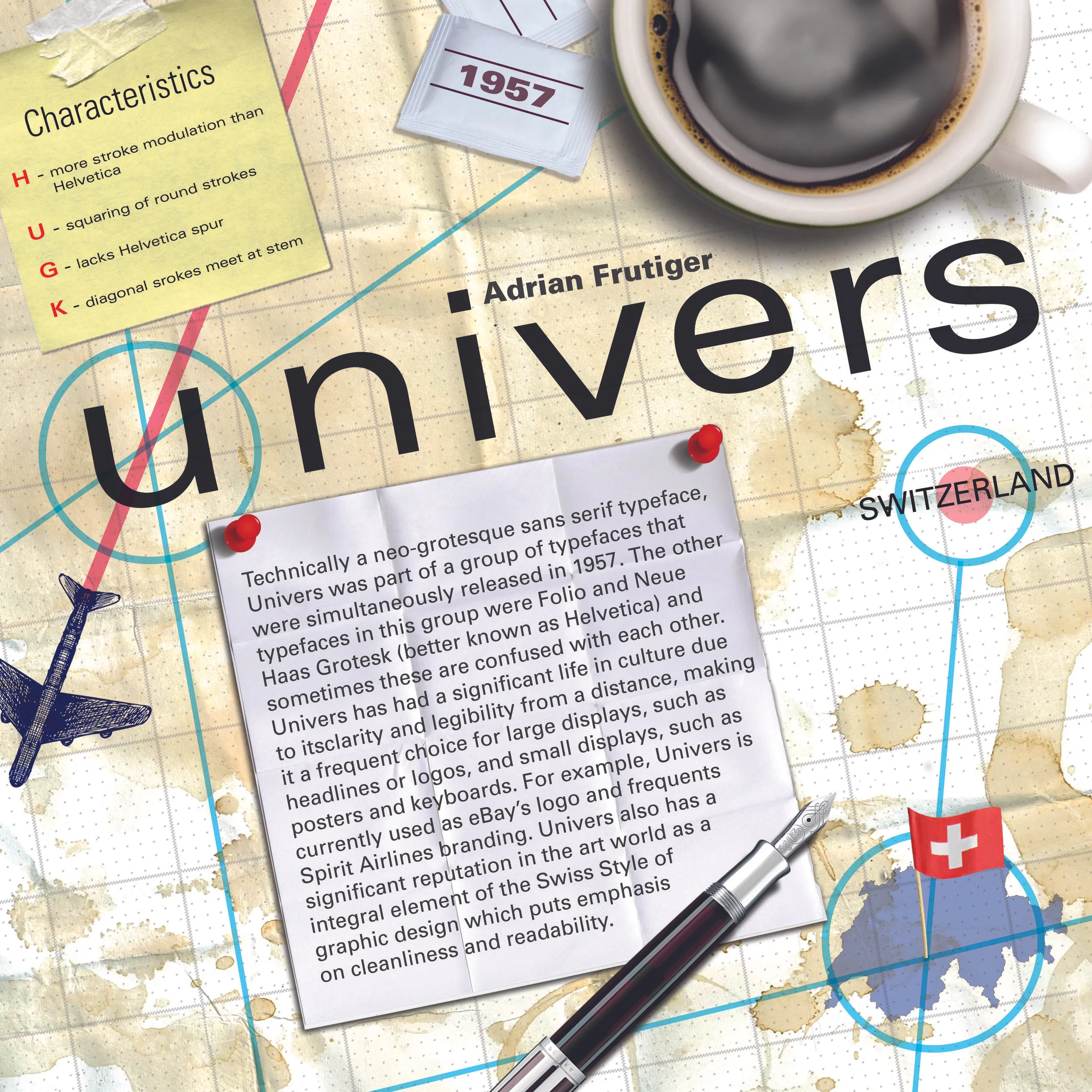 Univers Typography Poster