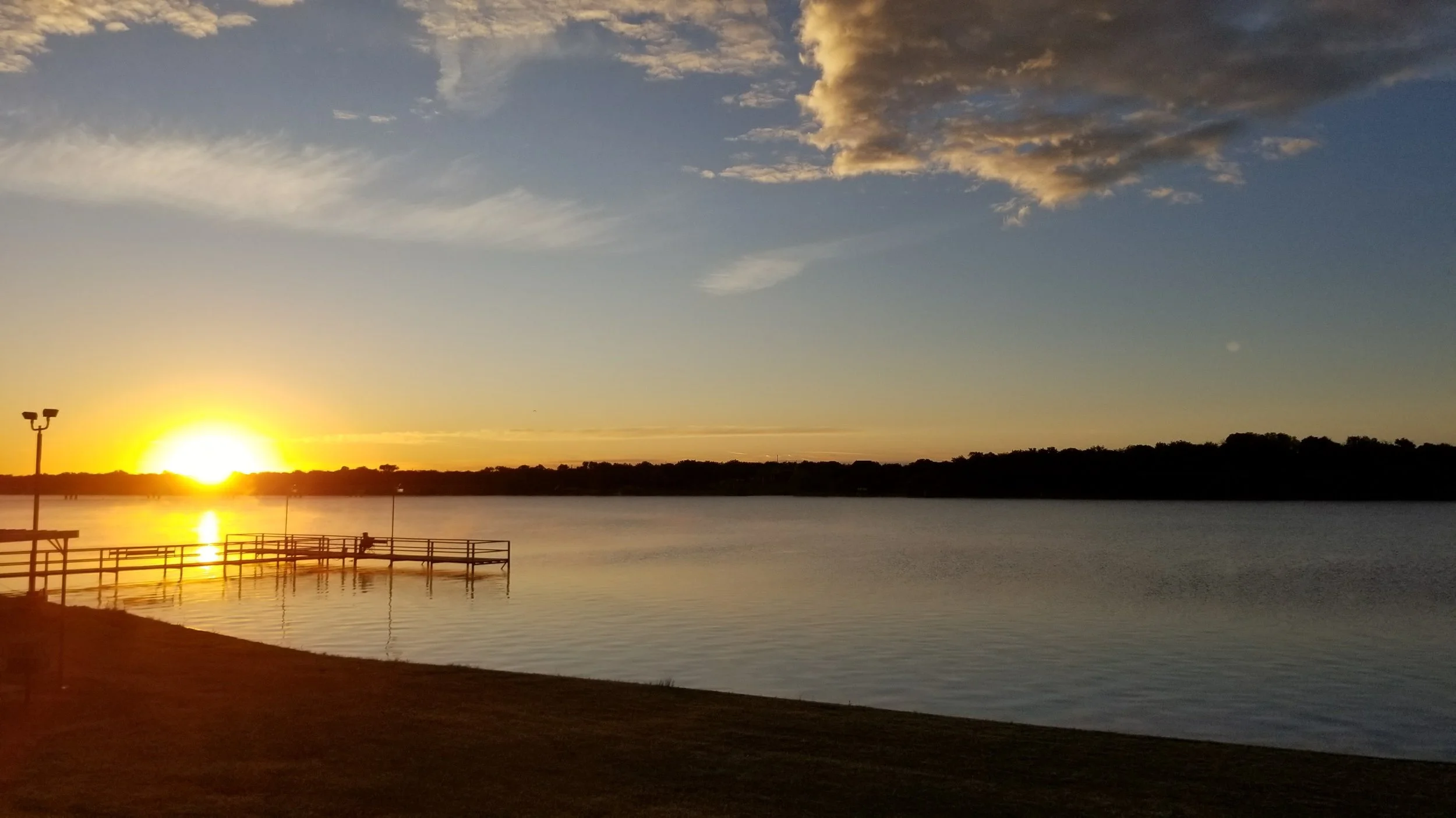 Sunrise Hunter's park. Hello old friend.