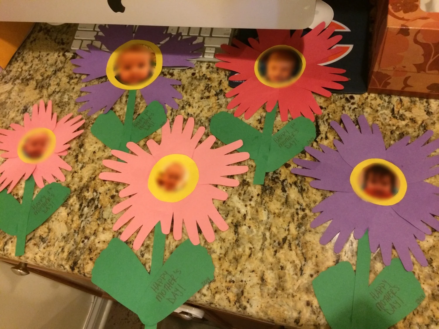 Mother's Day hand/foot print flowers