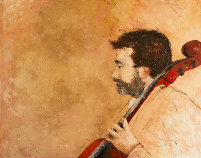   Adagio , 2015 Oil on canvas. 100x81 cm  Sold  