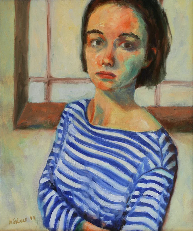   Autoportrait , 1994 Oil on canvas. 46x55 cm  Sold  