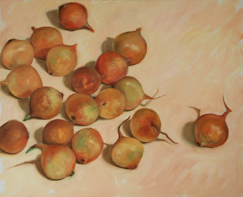   Oignons III , 2012 Oil on canvas. 73x60 cm 